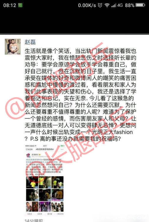 老司机陈冠希变小三 女友尚未离婚