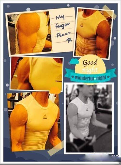 哈文晒李咏健身肌肉照 实力炫夫秀恩爱