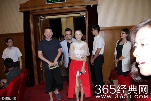 佟丽娅出席活动穿透视沙裙 胸前若隐若现