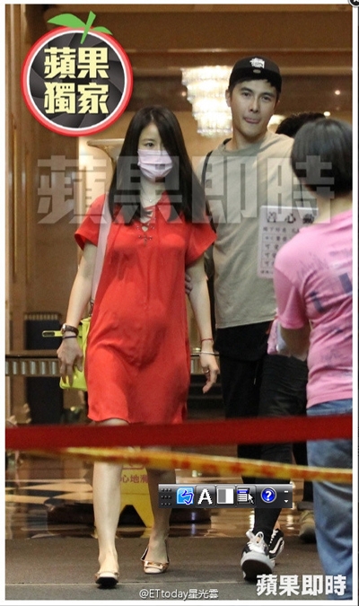 林心如被风吹孕肚完整现形！夜唱戒酒护宝宝