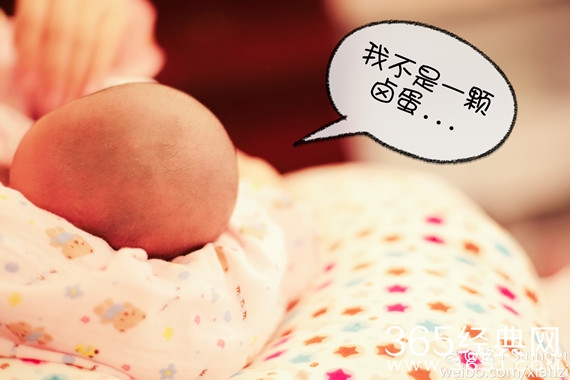 弦子晒儿子满月照 配文：今天暖哥满月啦