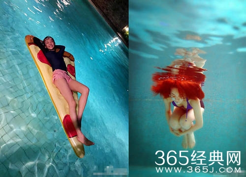 陈意涵晒泳池照 分享自己乐天派的生活态度