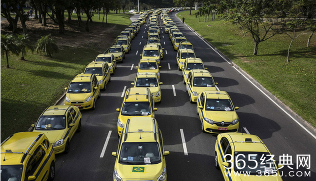 里约出租车将罢工抗议 官方担忧影响奥运出行