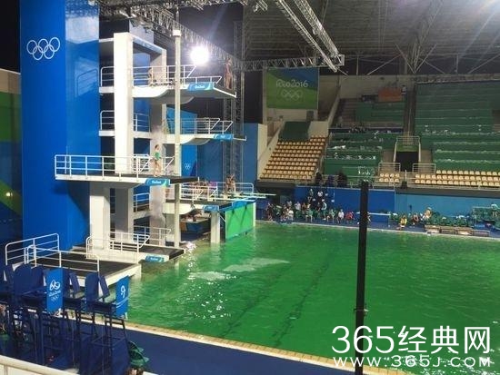 屁味熏天！绿色跳水池=化粪池？主办方紧急关闭