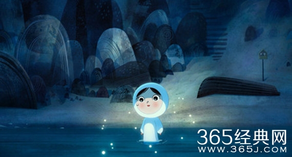 海洋之歌动画中雪儿吹海螺时飘来了什么东西?