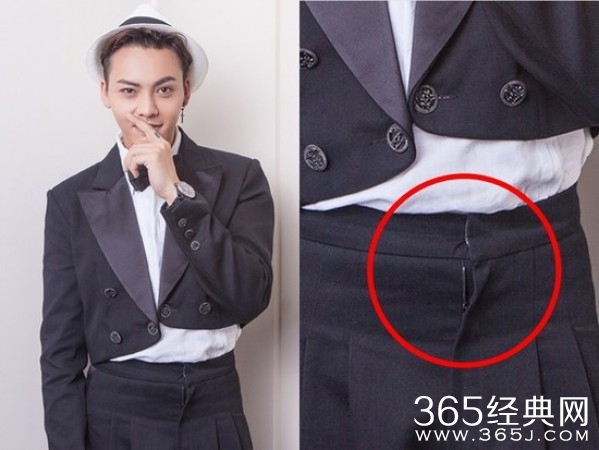 陈伟霆晒西装帅照 却被抓包裤子拉链没拉