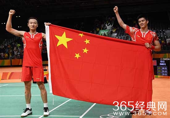 傅海峰/张楠2-1男双夺冠 羽毛球首夺里约金牌