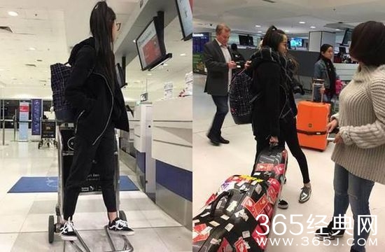 欧阳娜娜踩机场行李推车惹不满：做出不良示范