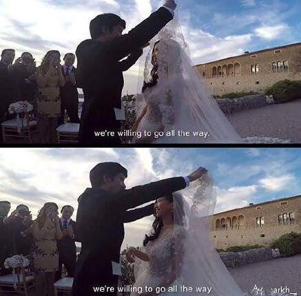 王力宏婚礼现场首曝光 为妻子深情掀头纱