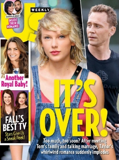 曝泰勒抖森分手 恋情公开后仅维持3个月