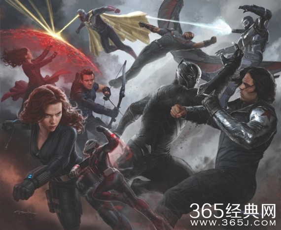 《美国队长3》发设计图 红女巫黑豹战袍演变曝光