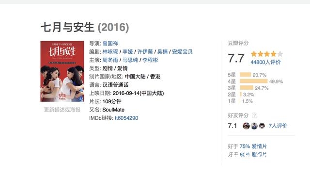 《七月与安生》：妈妈说女孩子以后要走的路很辛苦，但习惯就好