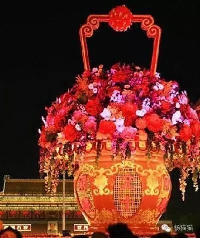 盘点历年天安门国庆花篮