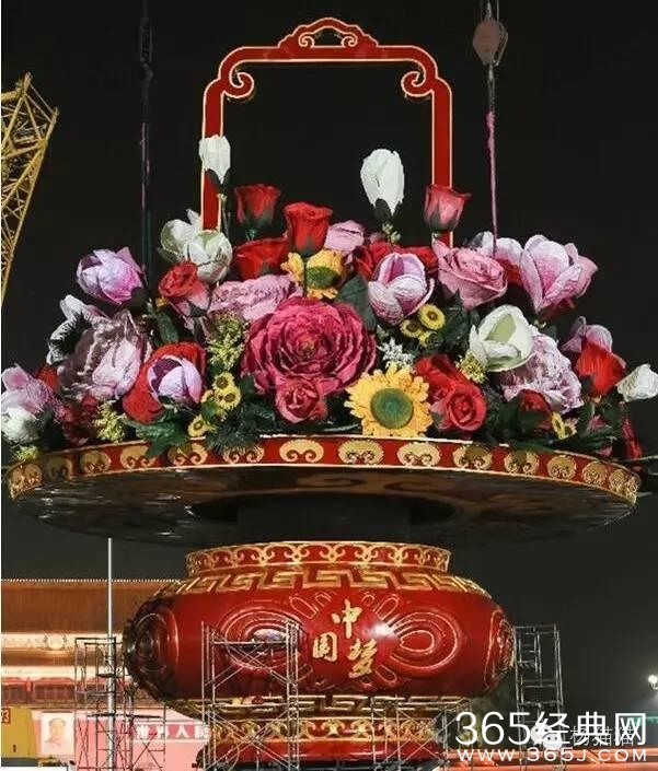 盘点历年天安门国庆花篮