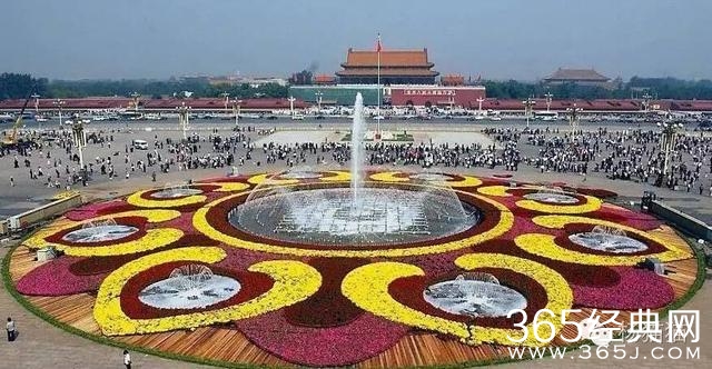 盘点历年天安门国庆花篮