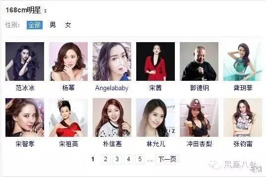 为什么女明星都爱说自己身高168？