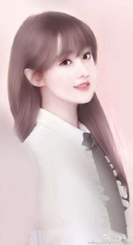 郑爽新一波手绘福利照，美目流转，和杨洋简直是绝配