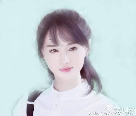 郑爽新一波手绘福利照，美目流转，和杨洋简直是绝配