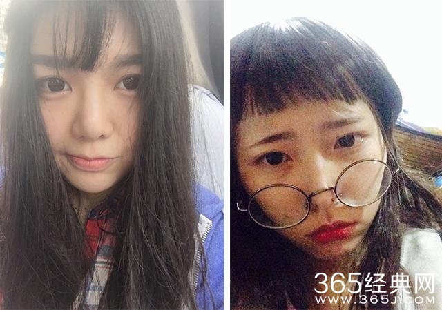 本以为中了甜馨的毒，但剪出来的刘海竟没她好看