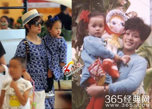 孙俪儿时照曝光 女儿霸王花太像妈妈 又是一个美人坯子