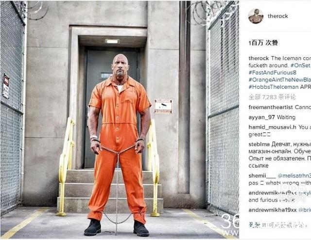 《速激8》范·迪塞尔晒新图 预告12月11日曝光