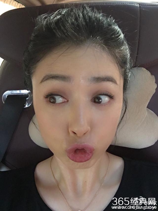 蒋欣微胖界真女神，配图自黑画风奇葩