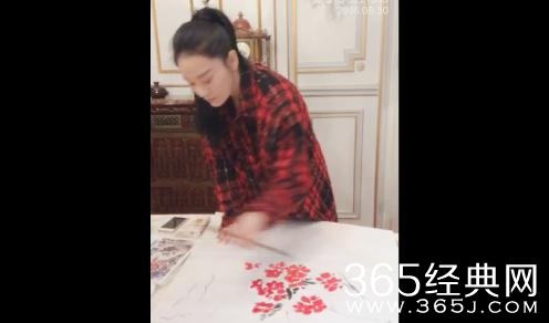 张馨予直播画国画，李晨看完要后悔了！