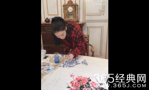 张馨予直播画国画，李晨看完要后悔了！
