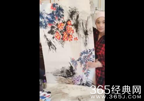 张馨予直播画国画，李晨看完要后悔了！