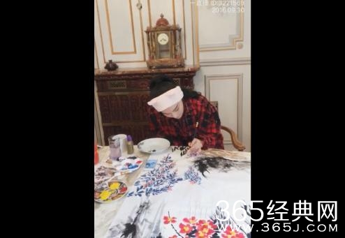 张馨予直播画国画，李晨看完要后悔了！