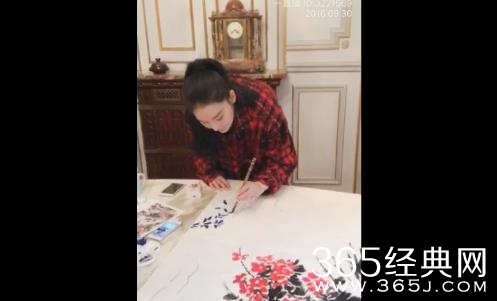 张馨予直播画国画，李晨看完要后悔了！
