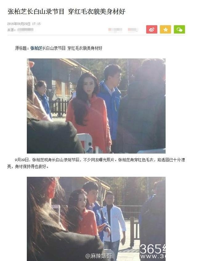 张柏芝恋爱又是炒作，不过是节目路透照，根本没有新恋情