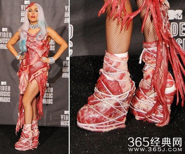 袁姗姗又开始作，LadyGaga都不敢穿的鞋子她穿，丑哭了