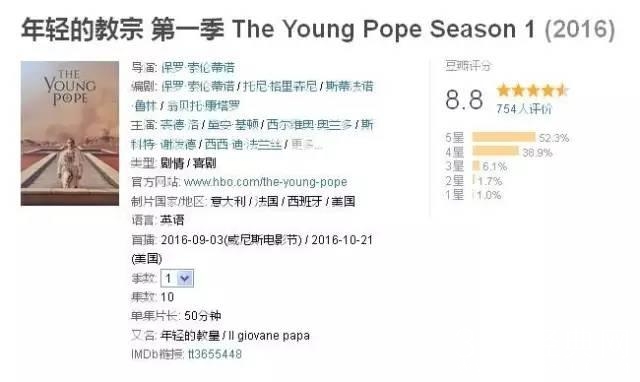 比《西部世界》更值得一追的年度神剧！裘德洛演教皇，帅到没朋友