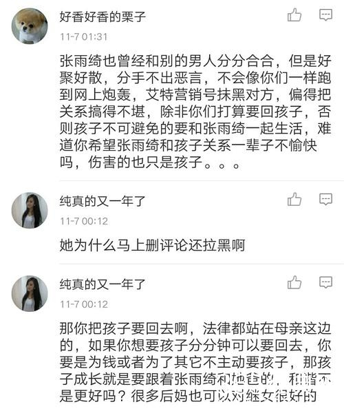 袁巴元前妻炮轰张雨绮自欺欺人拿孩子作秀 网友：怎么不撕前夫？