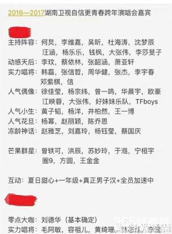 跨年晚会主持名单少谢娜 谢娜被排挤是真的吗