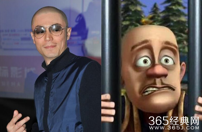 霍建华撞脸光头强是怎么回事 霍建华光头强对比图