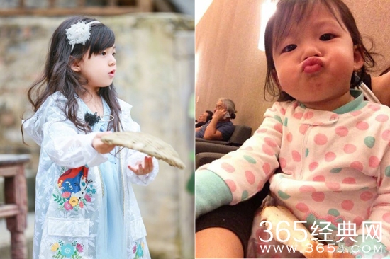 小泡芙幼时照片曝光 小泡芙幼时照片对比