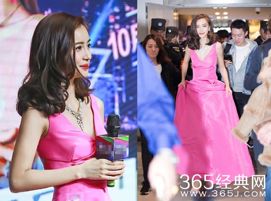 angelababy去西安干什么的 angelababy西安参加活动现场图