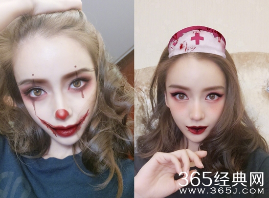 古力娜扎万圣节吸血鬼妆容曝光 明星万圣节妆容大盘点