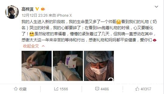 蔡琳是顺产还是剖腹产 蔡琳高梓淇儿子多重正面照曝光