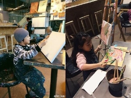 周杰伦带小泡芙兄妹画画 周杰伦和小泡芙是什么关系