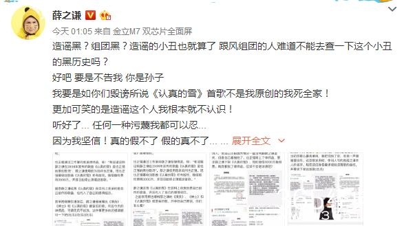 薛之谦早年作品认真的雪被质疑抄袭 薛之谦认真的雪到底是不是抄袭的