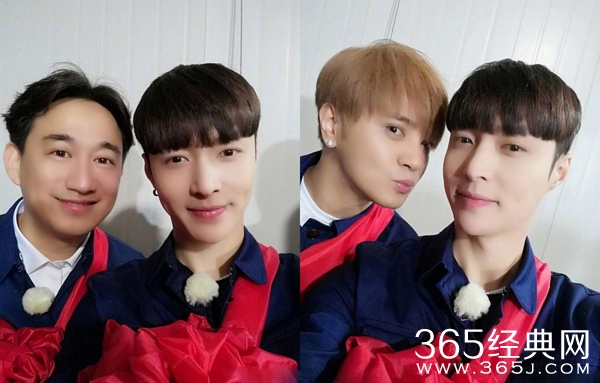 张艺兴晒男人帮合照 ，美颜过后都是小绵羊