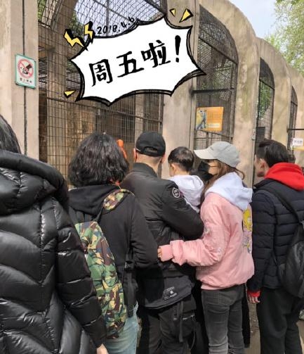 网友偶遇黄晓明一家，小海绵亲子装抢眼