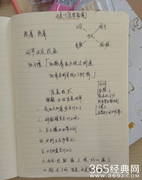 易烊千玺笔记曝光，最后一张找亮点