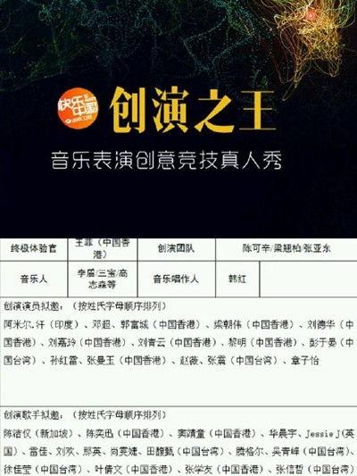 【综艺甜饼】第110期：王菲的综艺首秀落定《创演之王》，你期待这样的综艺吗？