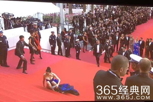 2018戛纳电影节红毯摔倒的中国女星是谁 简直是假摔