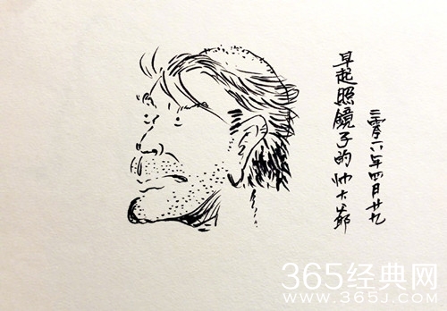 潘粤明手绘憨豆先生，网友：被演员耽误的画家