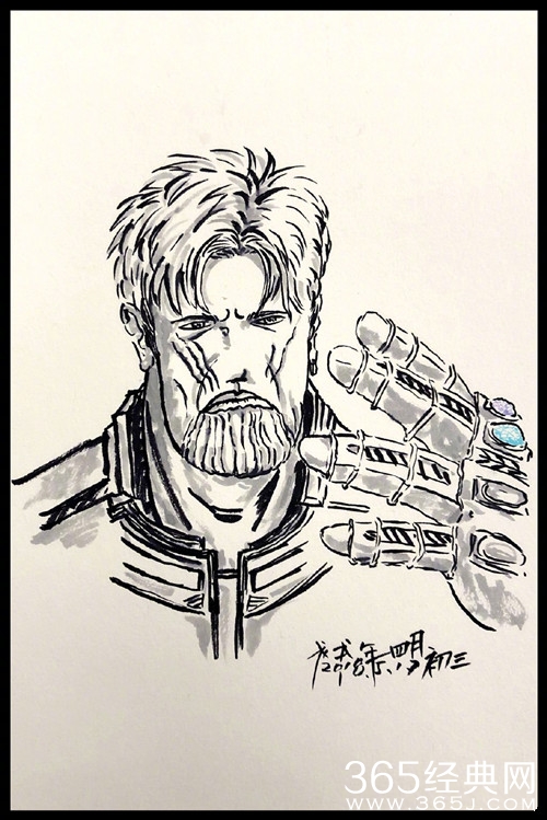 潘粤明手绘憨豆先生，网友：被演员耽误的画家